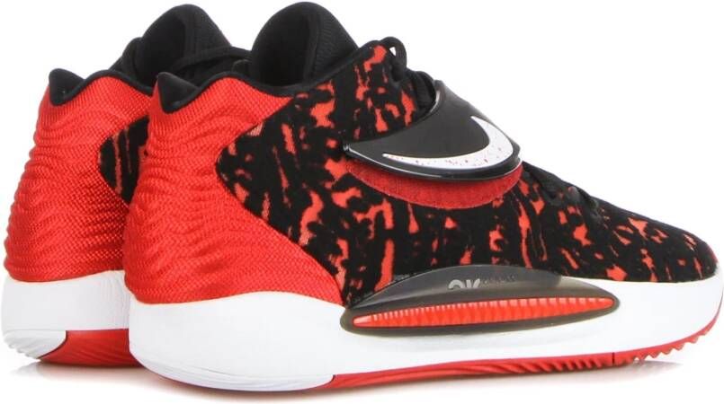 Nike Kd14 Basketbalschoen Zwart Rood Wit Red Heren