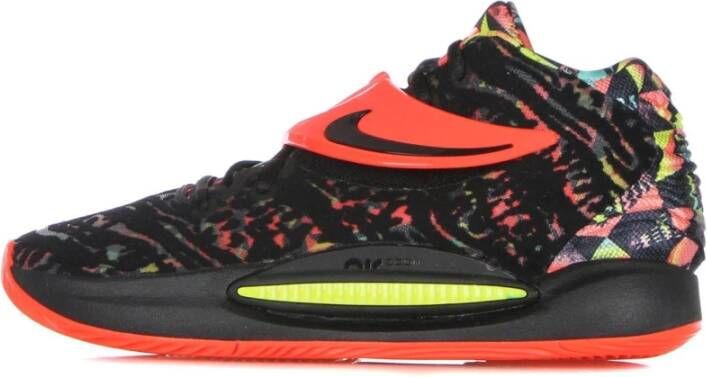 Nike Kd14 Basketbalsneaker Zwart Rood Geel Multicolor Unisex