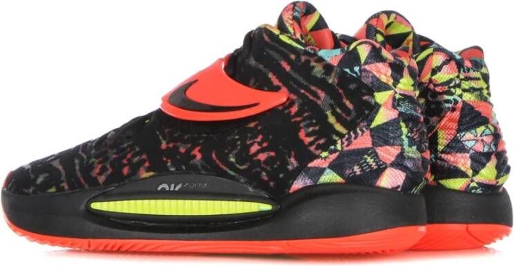 Nike Kd14 Basketbalsneaker Zwart Rood Geel Multicolor Unisex