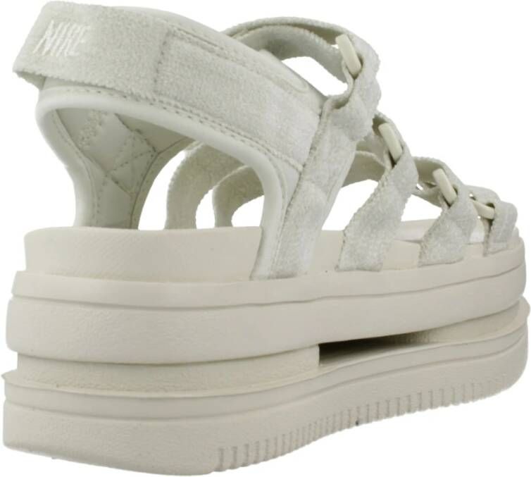 Nike Klassieke Platte Sandalen White Dames