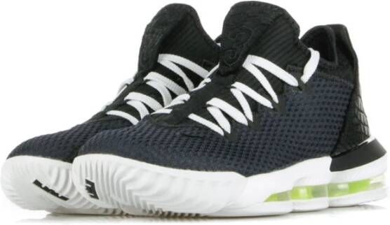 Nike Lage Basketbalschoen in Zwart Wit Volt Black Heren