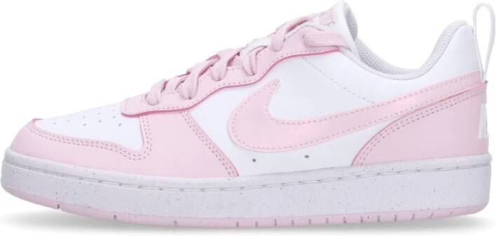 Nike Lage Court Borough Sneaker Wit Roze Pink Dames