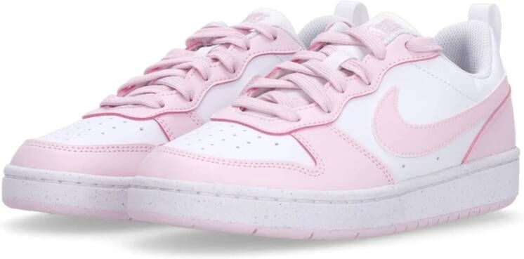 Nike Lage Court Borough Sneaker Wit Roze Pink Dames