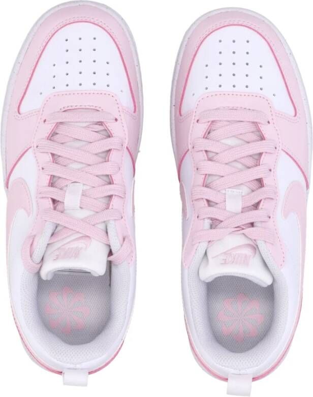 Nike Lage Court Borough Sneaker Wit Roze Pink Dames