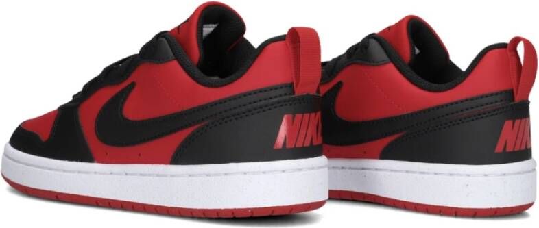 Nike Lage Court Borough Sneakers Rood Zwart Red Heren