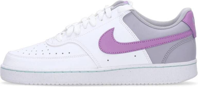 Nike Lage Court Vision Sneaker Wit Fuchsia White Dames