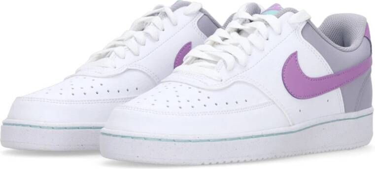 Nike Lage Court Vision Sneaker Wit Fuchsia White Dames