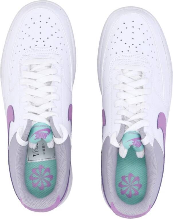 Nike Lage Court Vision Sneaker Wit Fuchsia White Dames