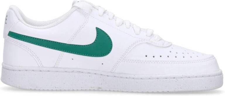 Nike Lage Court Vision Sneaker Wit Groen White Heren