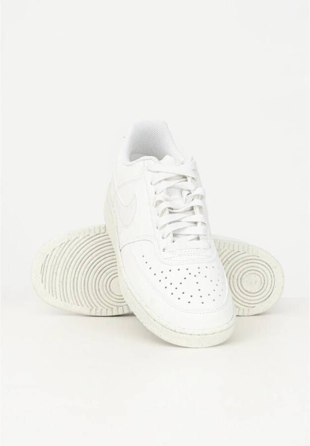 Nike Lage Court Vision Sneakers Cream White Heren