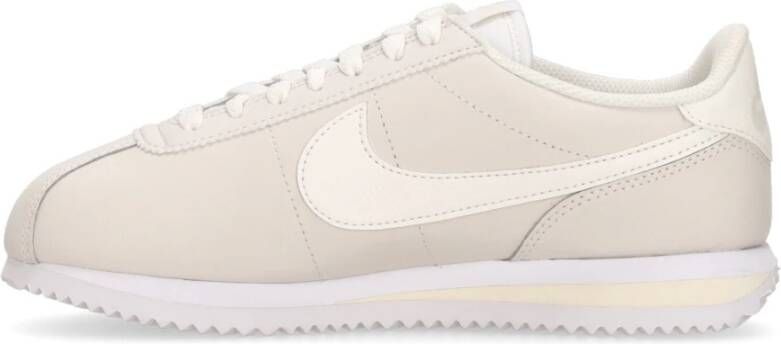 Nike Lage Leren Schoen Phantom Wit Beige Dames