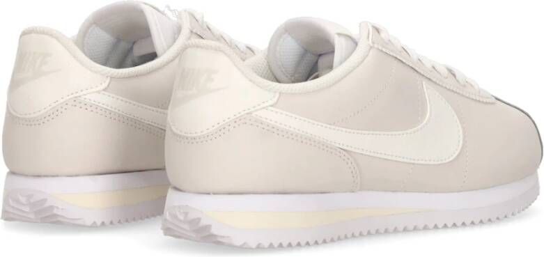 Nike Lage Leren Schoen Phantom Wit Beige Dames