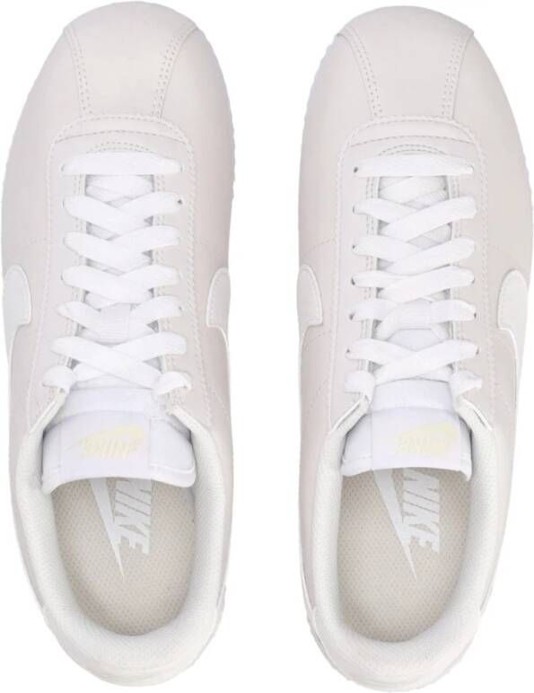 Nike Lage Leren Schoen Phantom Wit Beige Dames