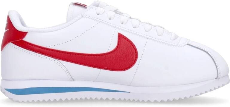 Nike Lage Leren Sneakers Wit Rood Blauw White Dames