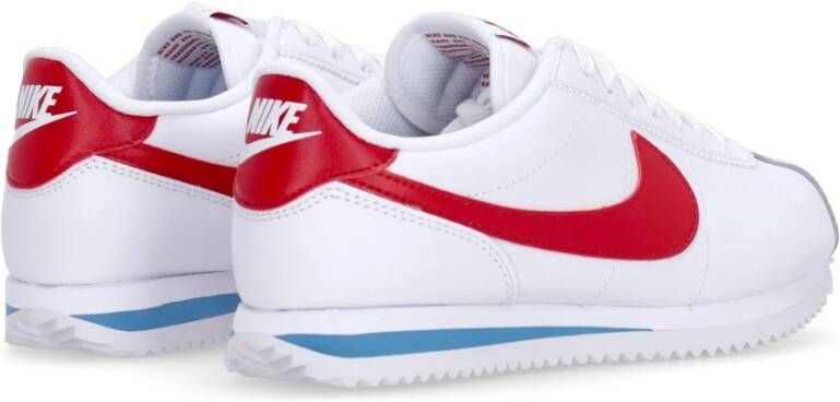 Nike Lage Leren Sneakers Wit Rood Blauw White Dames