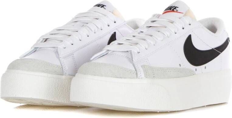 Nike Lage Platform Damesneaker Wit Zwart Oranje White Dames