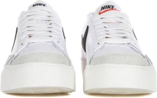 Nike Lage Platform Damesneaker Wit Zwart Oranje White Dames