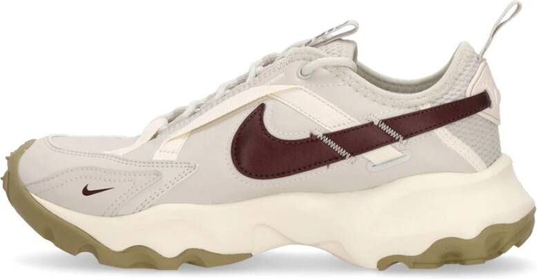 Nike Lage Schoen Licht Beige Burgundy Crush Beige Dames