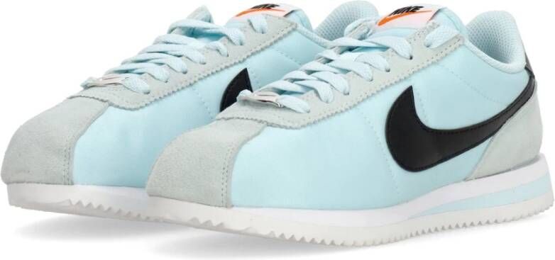 Nike Lage Schoen Met Veters Blauw Zwart Wit Blue Dames