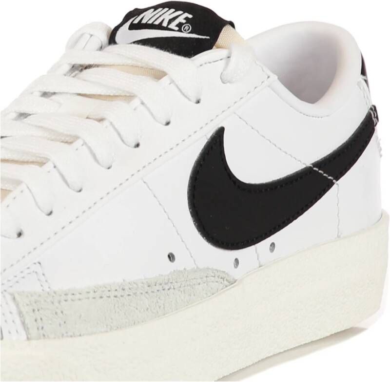 Nike Lage Sneakers Wit Zwart Wit White Dames