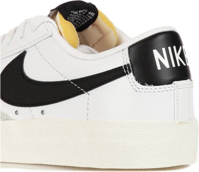 Nike Lage Sneakers Wit Zwart Wit White Dames