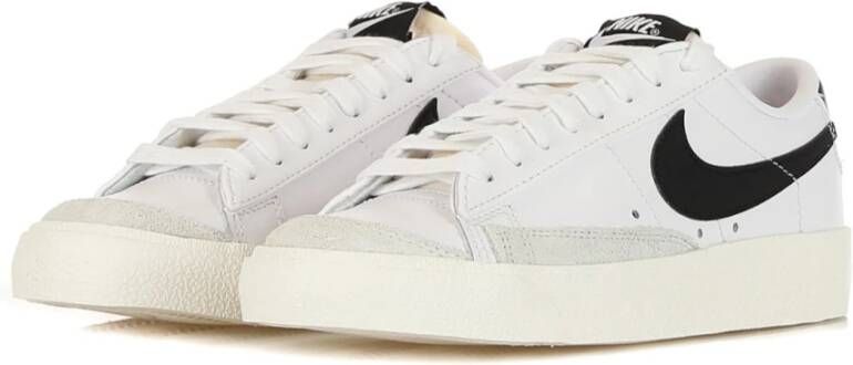 Nike Lage Sneakers Wit Zwart Wit White Dames