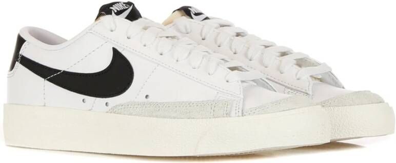 Nike Lage Sneakers Wit Zwart Wit White Dames