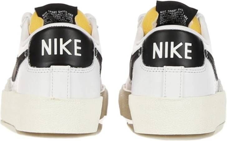 Nike Lage Sneakers Wit Zwart Wit White Dames