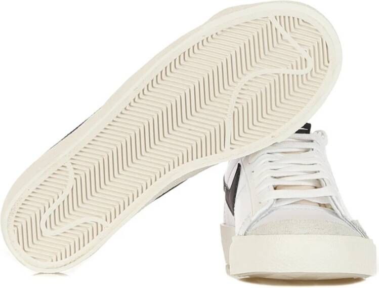 Nike Lage Sneakers Wit Zwart Wit White Dames