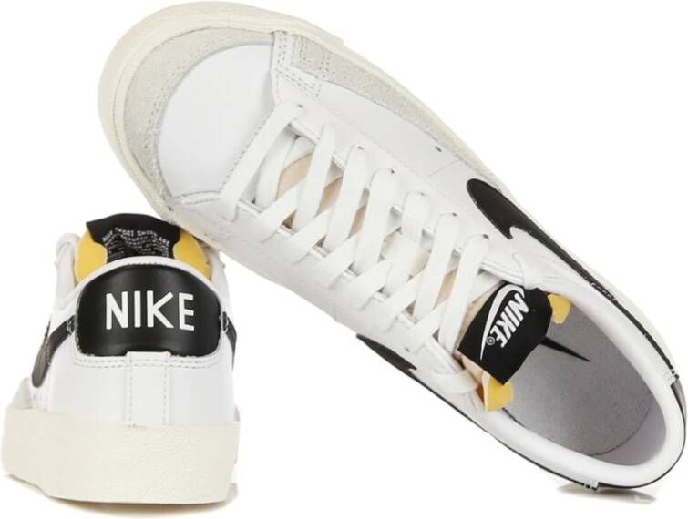 Nike Lage Sneakers Wit Zwart Wit White Dames