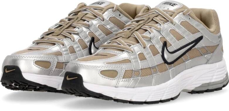 Nike Lage Vetersneaker Khaki Zilver Platina Multicolor Heren