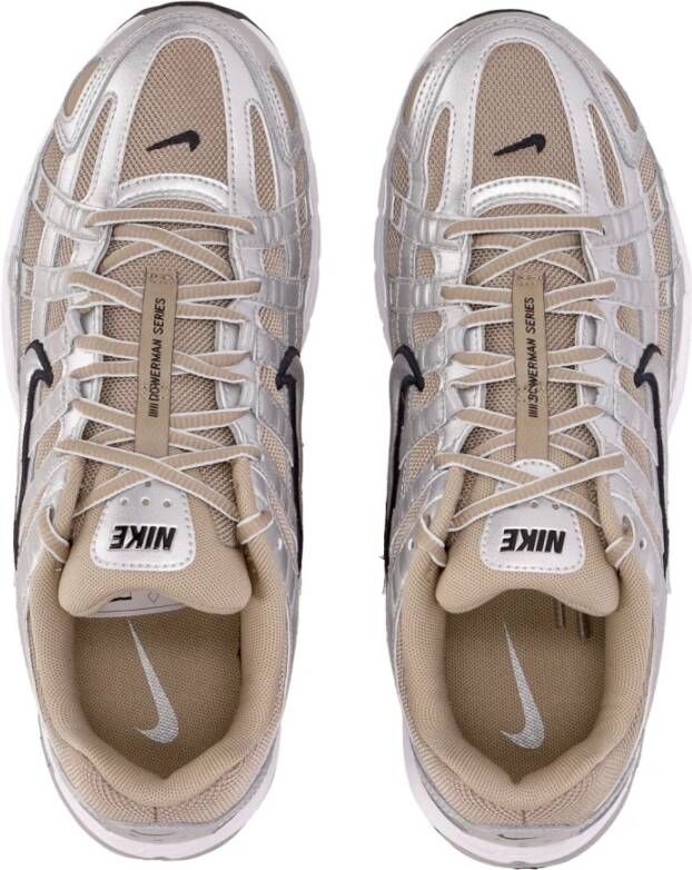 Nike Lage Vetersneaker Khaki Zilver Platina Multicolor Heren