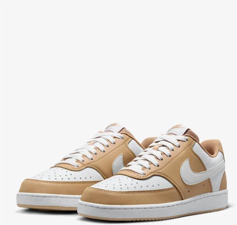 Nike Lage Vision Sneakers Beige Wit Dames Beige Dames