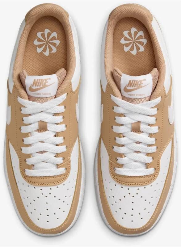 Nike Lage Vision Sneakers Beige Wit Dames Beige Dames