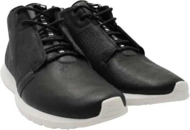 Nike Leather sneakers Black Heren