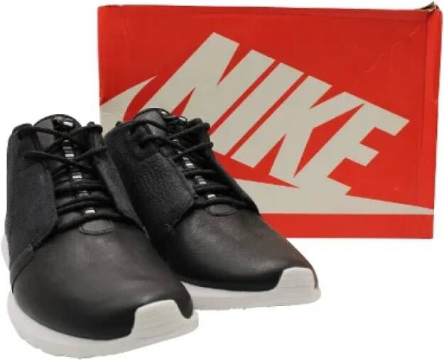 Nike Leather sneakers Black Heren