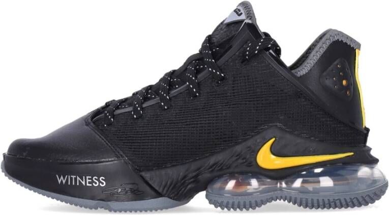 Nike Lebron XIX Low Basketbalschoenen Zwart Goud Grijs Black Heren