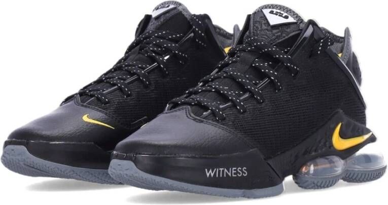 Nike Lebron XIX Low Basketbalschoenen Zwart Goud Grijs Black Heren