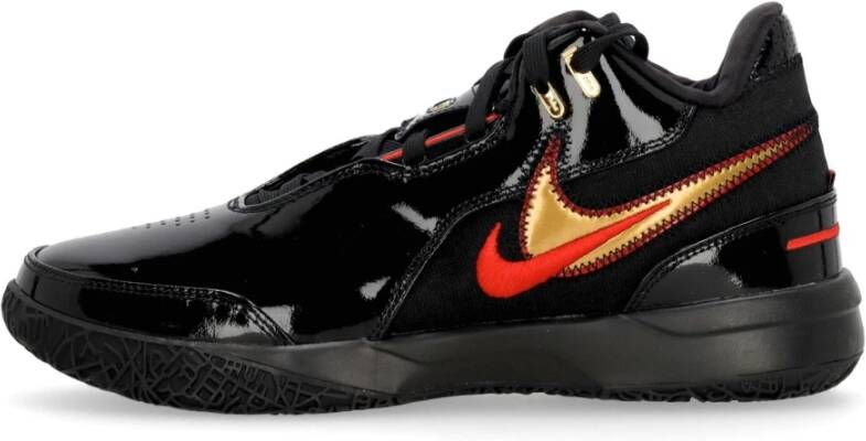 Nike LeBron Zoom Ampd Basketbalschoen Zwart Goud Rood Black Heren