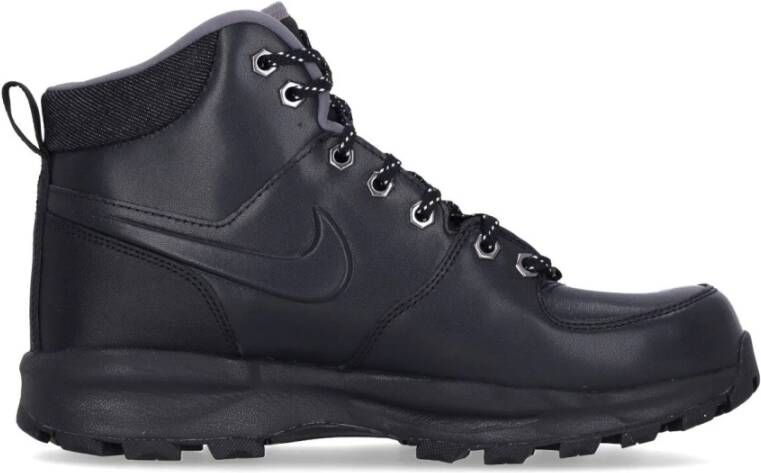 Nike Leren Hoge Laars Zwart Gunsmoke Black Heren