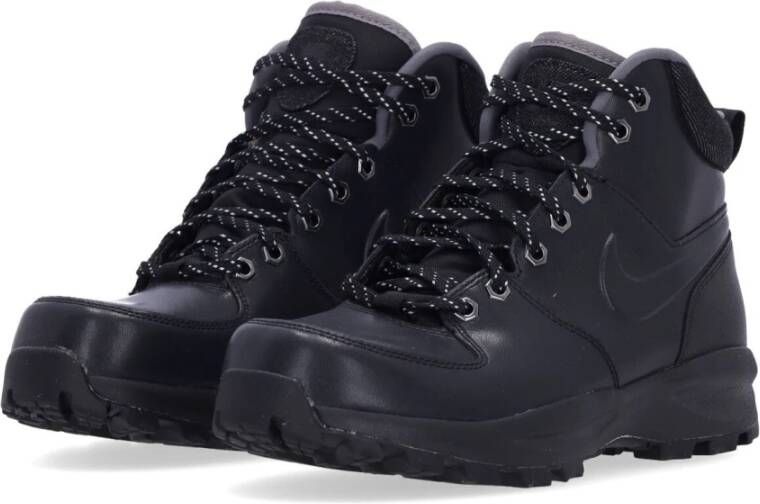 Nike Leren Hoge Laars Zwart Gunsmoke Black Heren