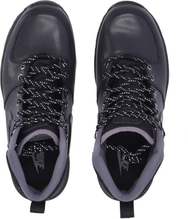 Nike Leren Hoge Laars Zwart Gunsmoke Black Heren