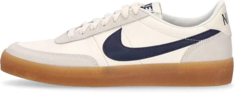 Nike Leren Lage Profiel Tennisschoen White Heren