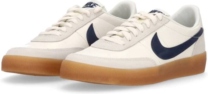 Nike Leren Lage Profiel Tennisschoen White Heren