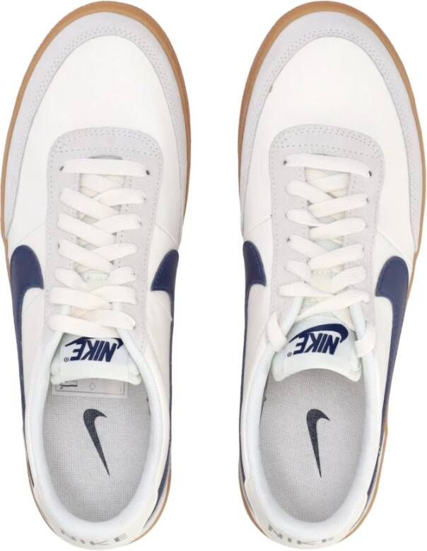 Nike Leren Lage Profiel Tennisschoen White Heren