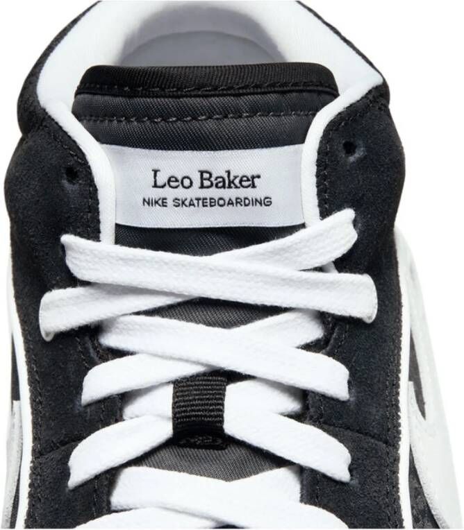 Nike Leren SB React LEO Sneakers Black Heren