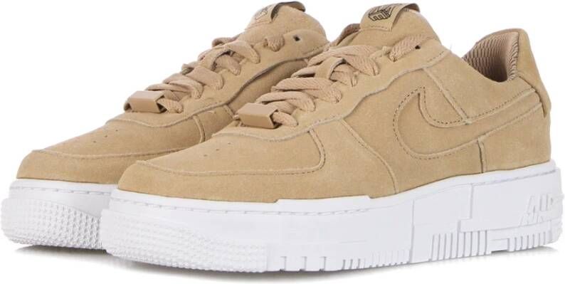 Nike Pixel Hemp Lage Sneaker Wit Beige Dames