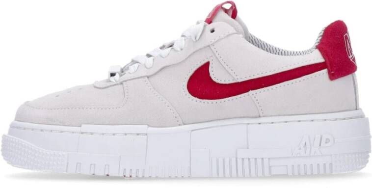 Nike Pixel Lage Sneaker Wit Hibiscus White Dames