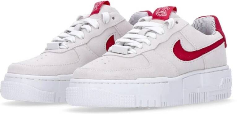 Nike Pixel Lage Sneaker Wit Hibiscus White Dames