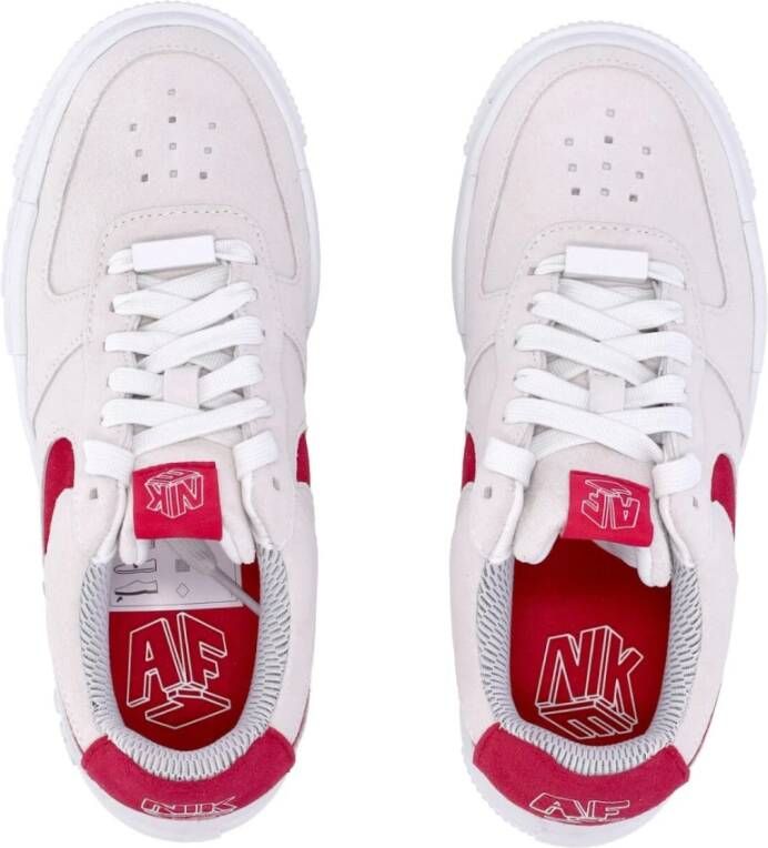 Nike Pixel Lage Sneaker Wit Hibiscus White Dames